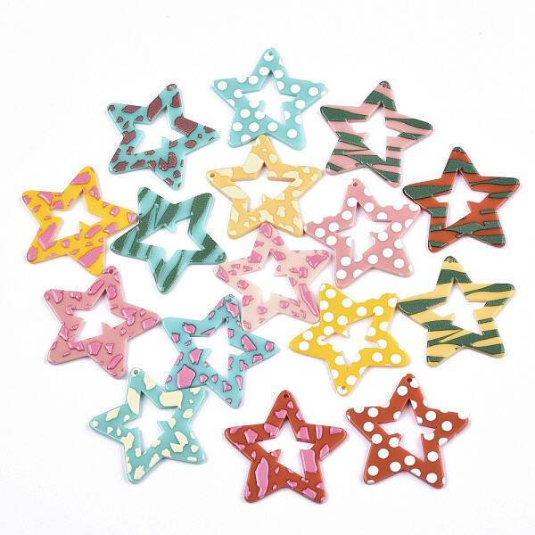 Opaque Printed Acrylic Pendants