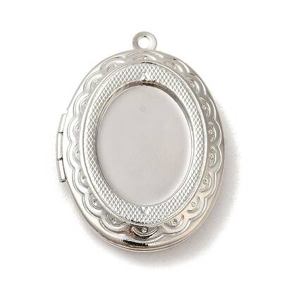 Rack Plating Brass Locket Pendants