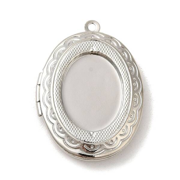 Rack Plating Brass Locket Pendants