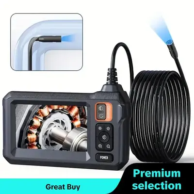 Industrial Endoscope Camera, Car Accessories, 4.3 Inch IPS LCD Screen Endoscope Camera, IP67 Waterproof Snake Camera with 8...