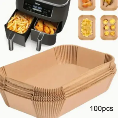 Disposable Air Fryer Liner, Household Bundle Kitchen Accessories Non-stick Parchment Paper, Rectangle Liner Cookware for Air ...