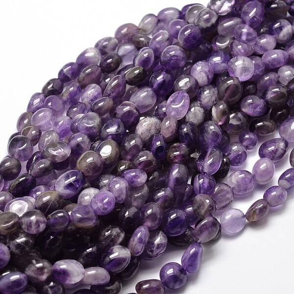 Natural Amethyst Nuggets Beads Strands