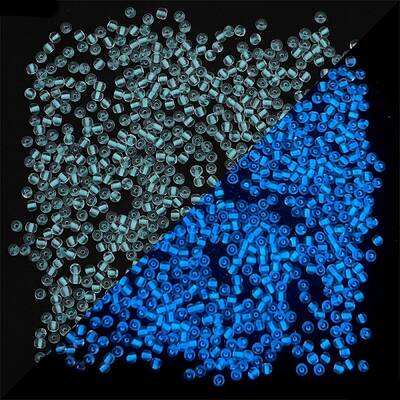 Glow in the Dark Luminous Transparent Glass Round Seed Beads
