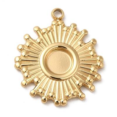 304 Stainless Steel Pendant Cabochon Settings