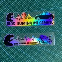 Cross & Heartbeat Pattern Car Sticker, Universal Waterproof Decal, Suitable for Car Windows, Car Bodies, Scooters, Motorcycle...