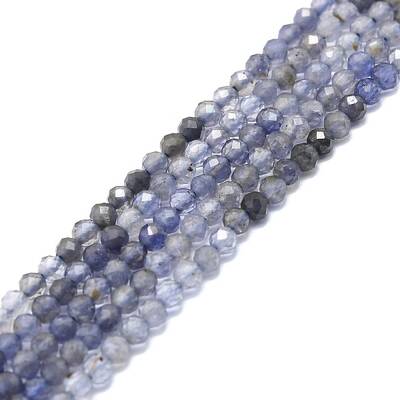 Natural Iolite/Cordierite/Dichroite Beads Strands
