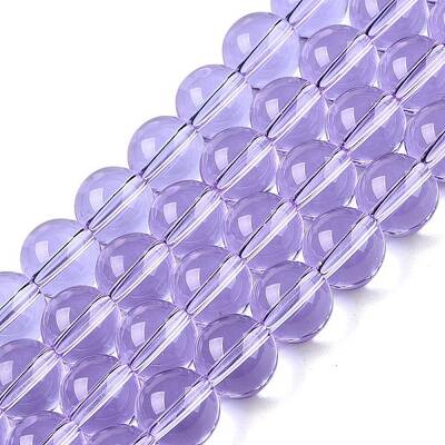 Transparent Glass Beads Strands