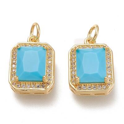 Brass Glass Charms