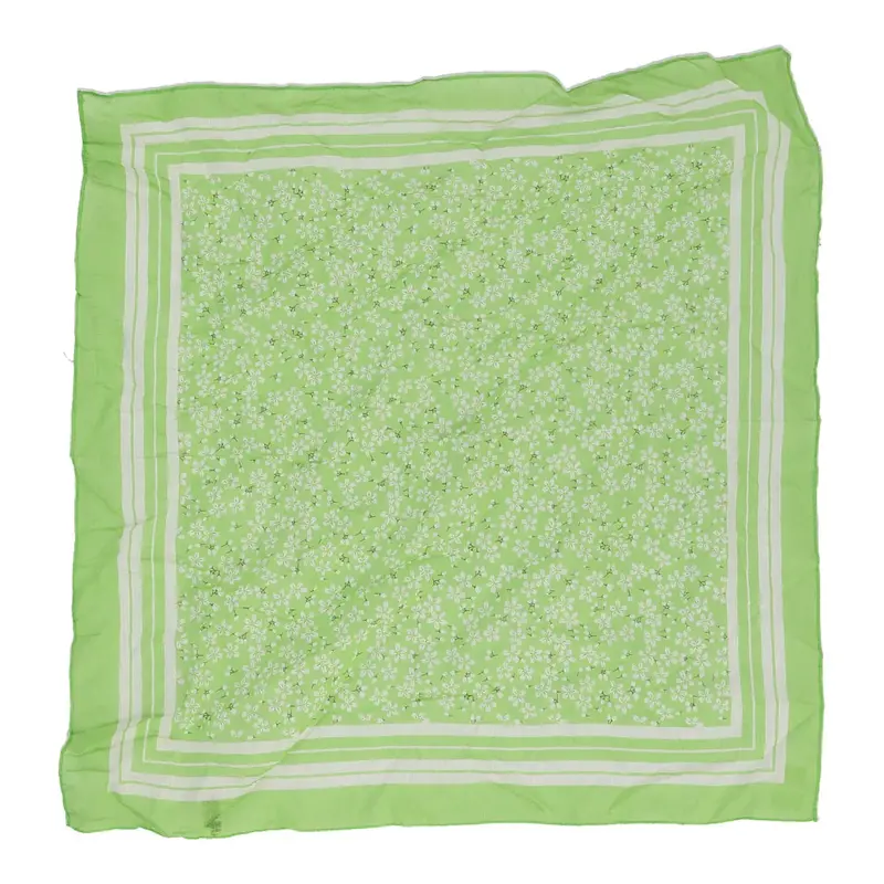 Unbranded Floral Scarf - No Size Green Polyester