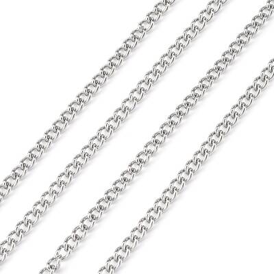 Tarnish Resistant 304 Stainless Steel Curb Chains