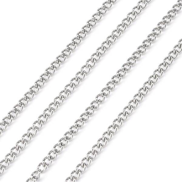 Tarnish Resistant 304 Stainless Steel Curb Chains