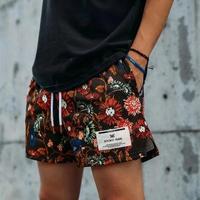 Gym outfits  New summer men's shorts men and women's fashion beach seaside casual shorts mesh sports quick-drying quarter pan...