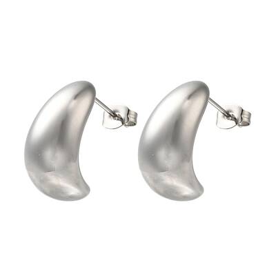 304 Stainless Steel Teardrop Stud Earrings for Wome