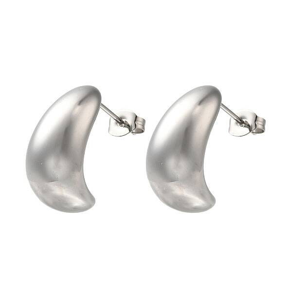 304 Stainless Steel Teardrop Stud Earrings for Wome
