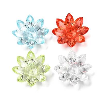Transparent Acrylic Beads Caps
