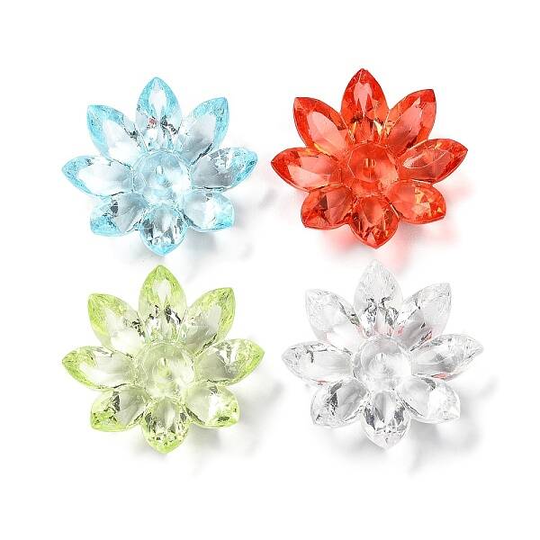 Transparent Acrylic Beads Caps