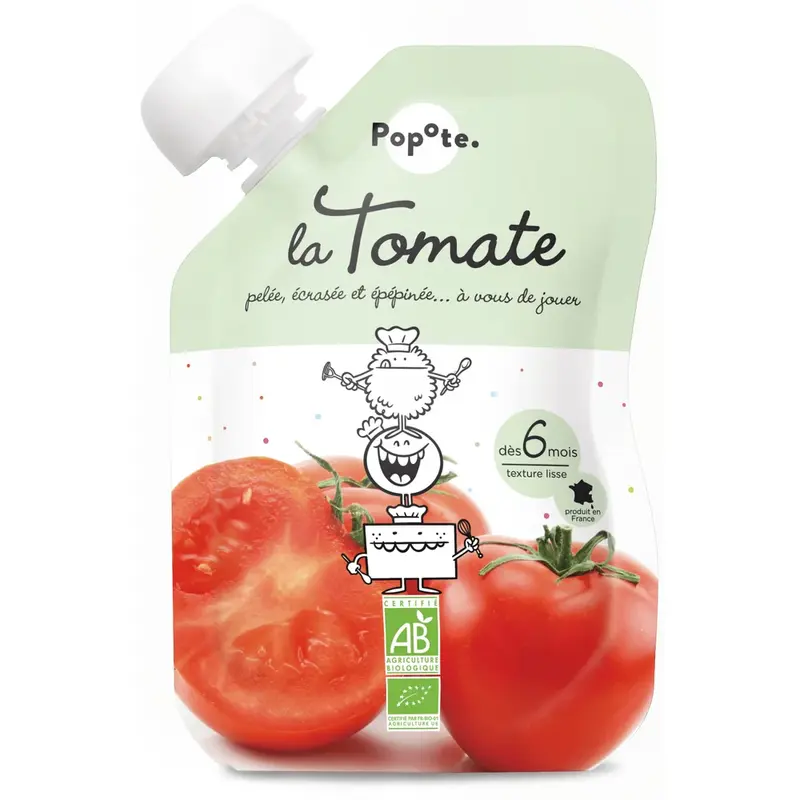 Popote La Tomate - From 6 months - ORGANIC 120g
