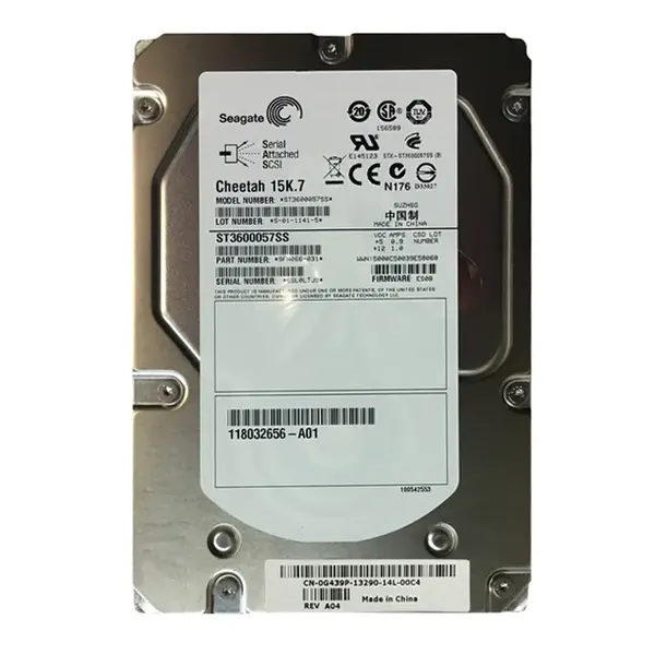 G439P Dell 600GB 6Gb/s SAS 15000 3.5-Inch Hard Drive