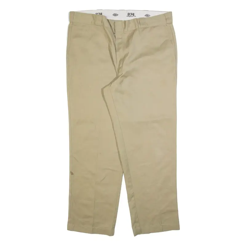 DICKIES 874 Workwear Mens Trousers Beige Regular Straight W40 L31