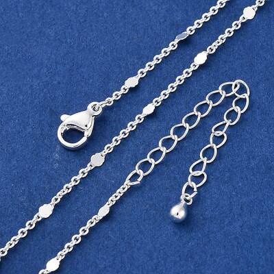 1MM Brass Cable Chain Necklace for Women Men
