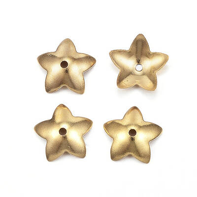 Ion Plating(IP) 304 Stainless Steel Flower Bead Cap