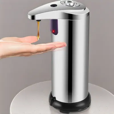 Handfree Automatic Soap Dispenser, Touchless Electric Sensor Hand Free Liquid Soap Dispenser with 3 Adjustable Volume Control...