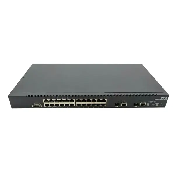D0801 Dell PowerConnect 3324 24 x Ports 10/100Base-T + 2 x SFP Ports + 2 x Ports 10/100/1000-TX Managed Rack-mountable Fast E...