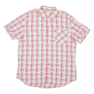 TOMMY HILFIGER Mens Shirt Red Check 2XL