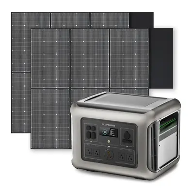 ALLPOWERS 2500W Solar Generator (R2500 + SP039 600W Solar Panel) R2500+2PCS SP039 600W Solar Panel