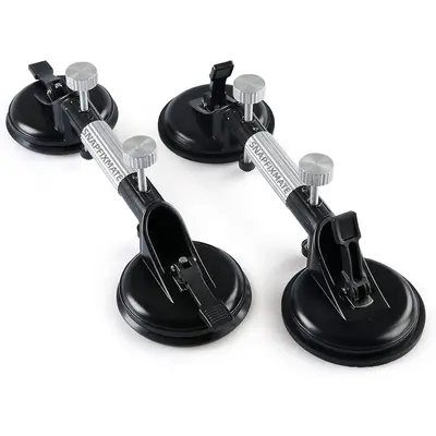 2PCS Pro Countertop Alignment Clamps - Adjustable Vacuum Suction for Seamless Joints & Leveling on Granite, Marble & Stone Sl...