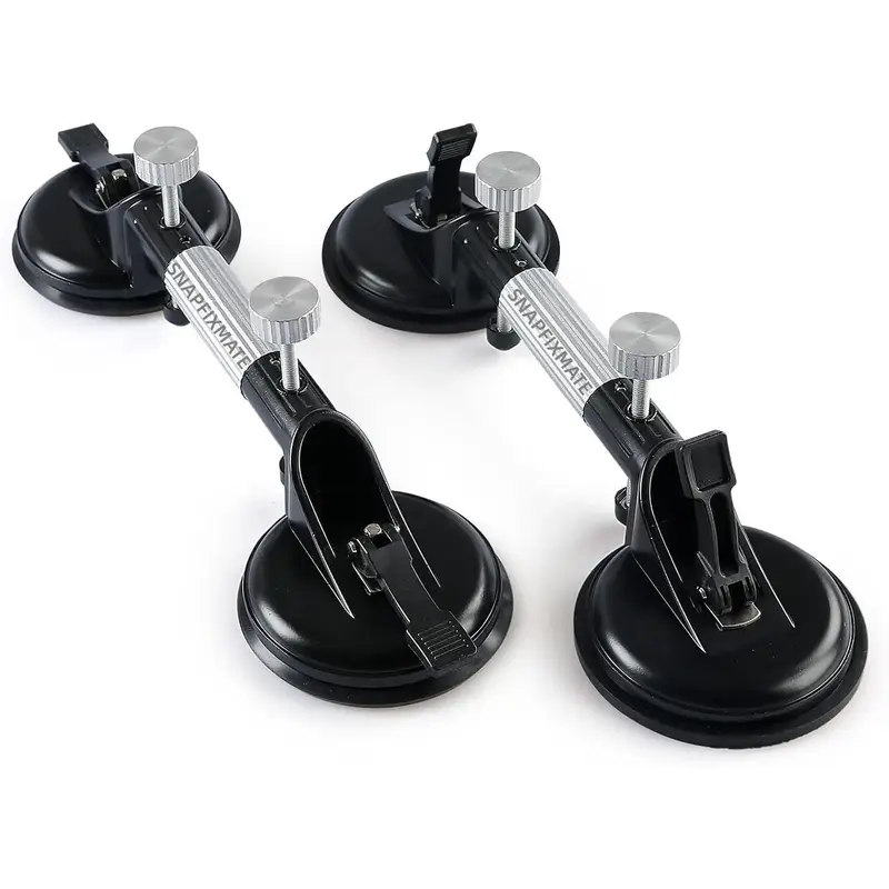 2PCS Pro Countertop Alignment Clamps - Adjustable Vacuum Suction for Seamless Joints & Leveling on Granite, Marble & Stone Sl...