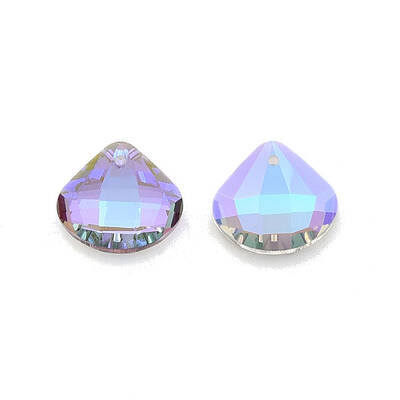 Electroplate Faceted Glass Pendants