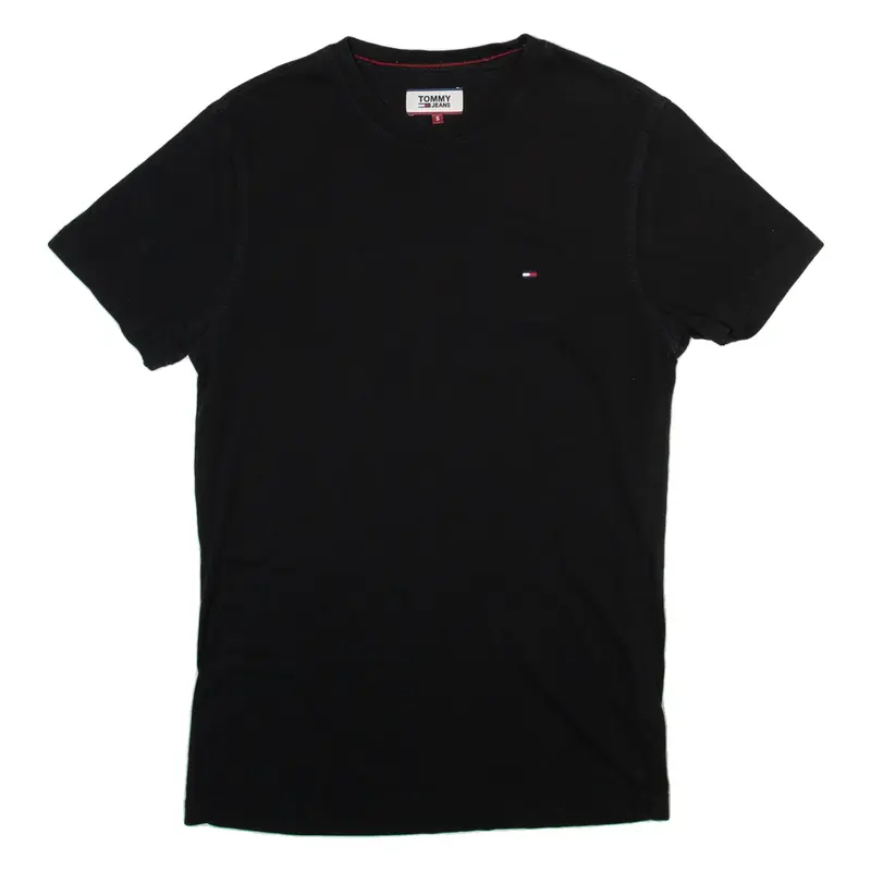 TOMMY JEANS Mens T-Shirt Black S