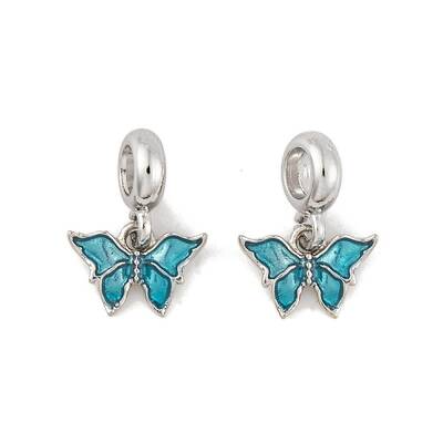 Rack Plating Alloy Enamel European Dangle Charms