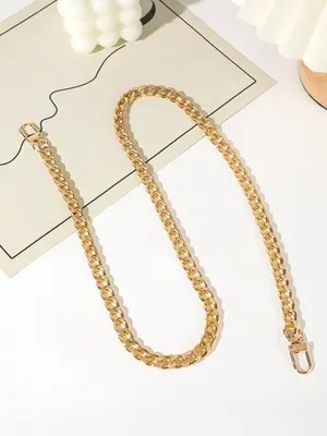 Fashion Daily Travel Matching Chain Strap,  Solid Color Metal Shoulder Strap for Women's Bag, Universal Strap Trendy Accessor...