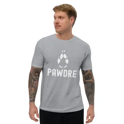 Pawdre Dog Dad Short Sleeve T-shirt | Color: Light Blue | Size: XL