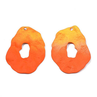 Spray Painted Iron Pendants