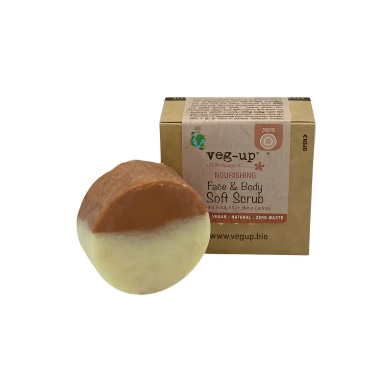 Veg-Up Zero-Waste Nourishing Face and Body Scrub, 65G