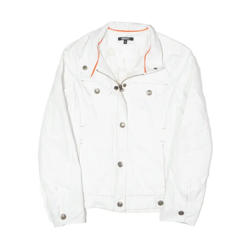 DKNY Stretch Jacket White Womens M