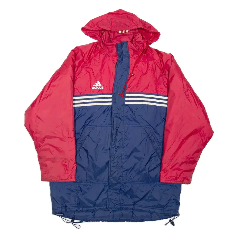ADIDAS Mens Jacket Red Hooded L