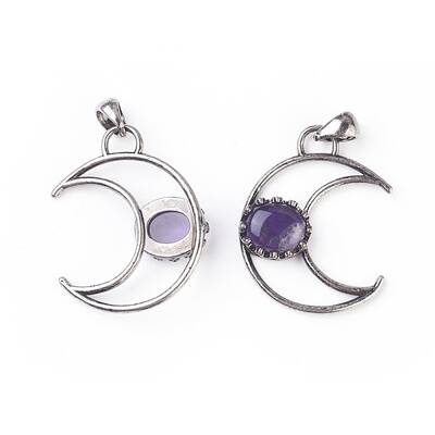 Natural Amethyst Pendants