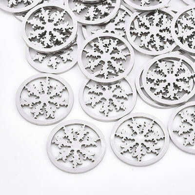 Tarnish Resistant 201 Stainless Steel Filigree Joiners Links