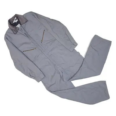 WALLS Carpenter Quilted Lined Workwear Mens Boiler Suit Grey Relaxed L W40 L29