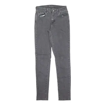 LEVI'S High Rise Jeans Grey Denim Slim Skinny Womens W26 L29