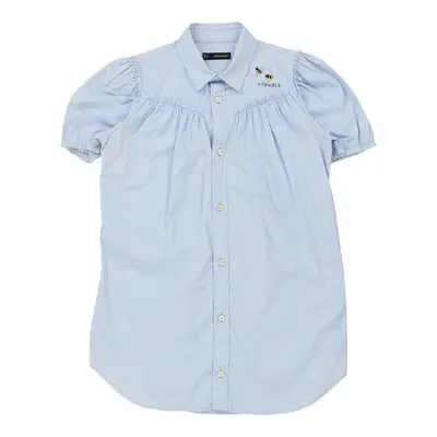 Dsquared2 Short Sleeve Shirt - Large Blue Cotton | Size: large
