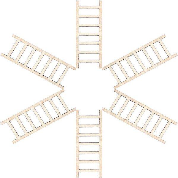 Ladder Unfinished Wooden Ornaments