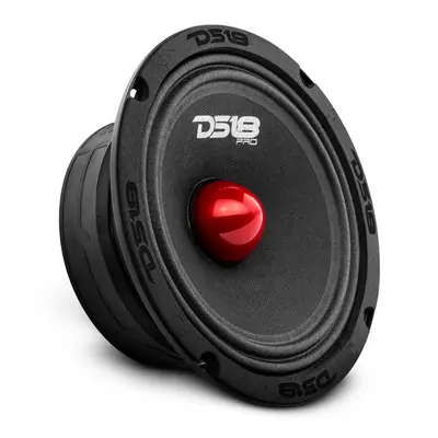 DS18 PRO-GM6.4B 6.5 Mid-Range Loudspeaker with Bullet 480 Watts 4-Ohm