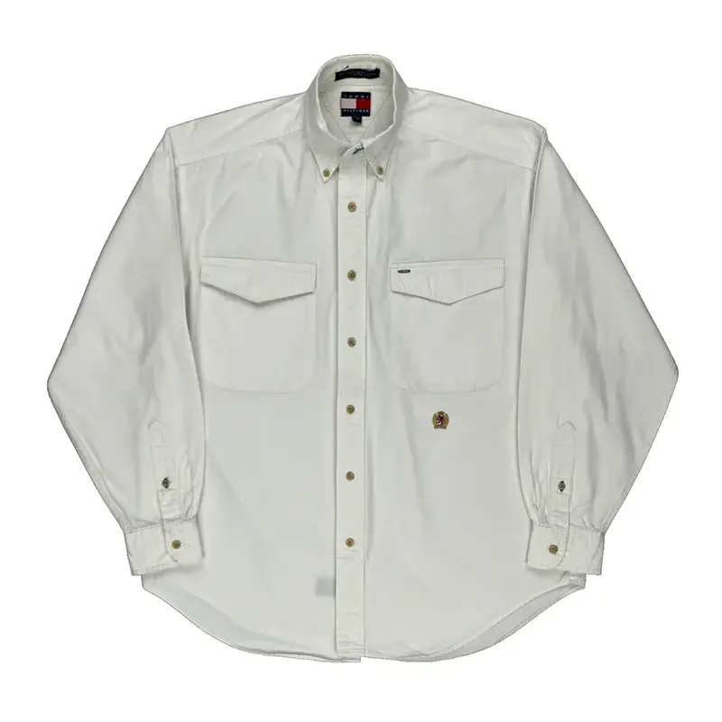 Tommy Hilfiger Shirt - Small White Cotton