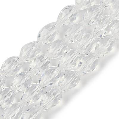 Transparent Glass Beads Strands