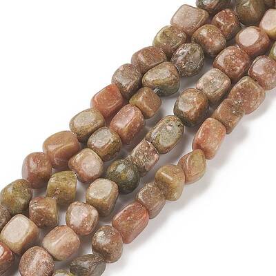 Natural Unakite Beads Strands